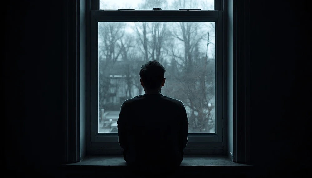 A thoughtful person reflecting on life and personal choices.