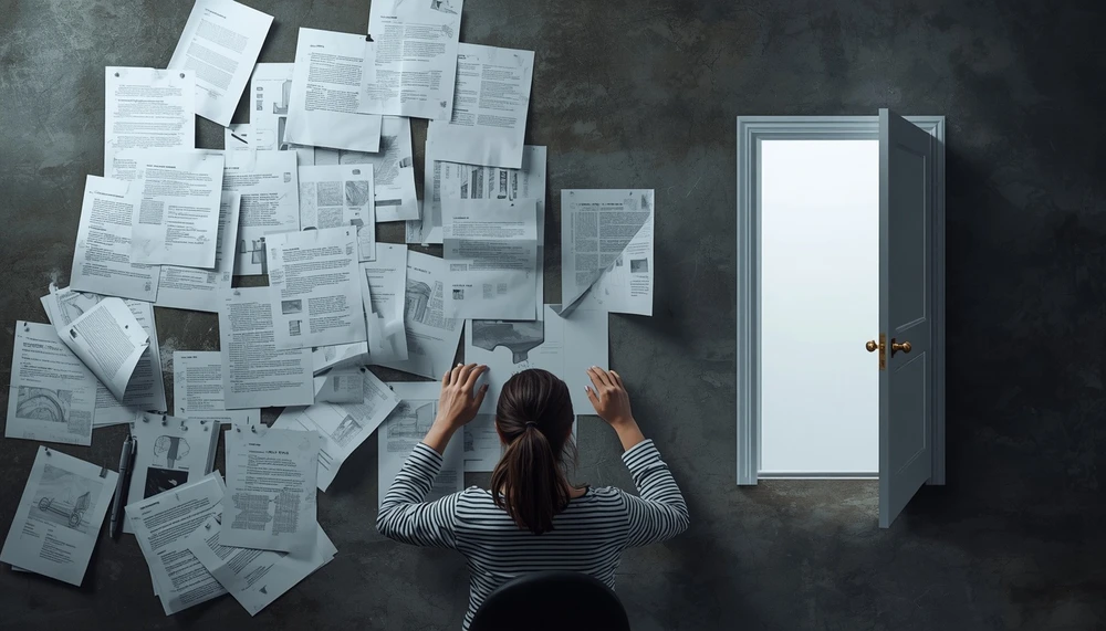 A person endlessly revising a project instead of finishing and releasing it.